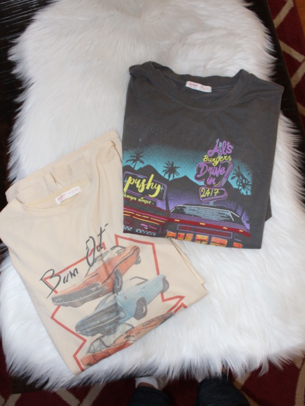 2 Romwe, short sleeve tee shirts